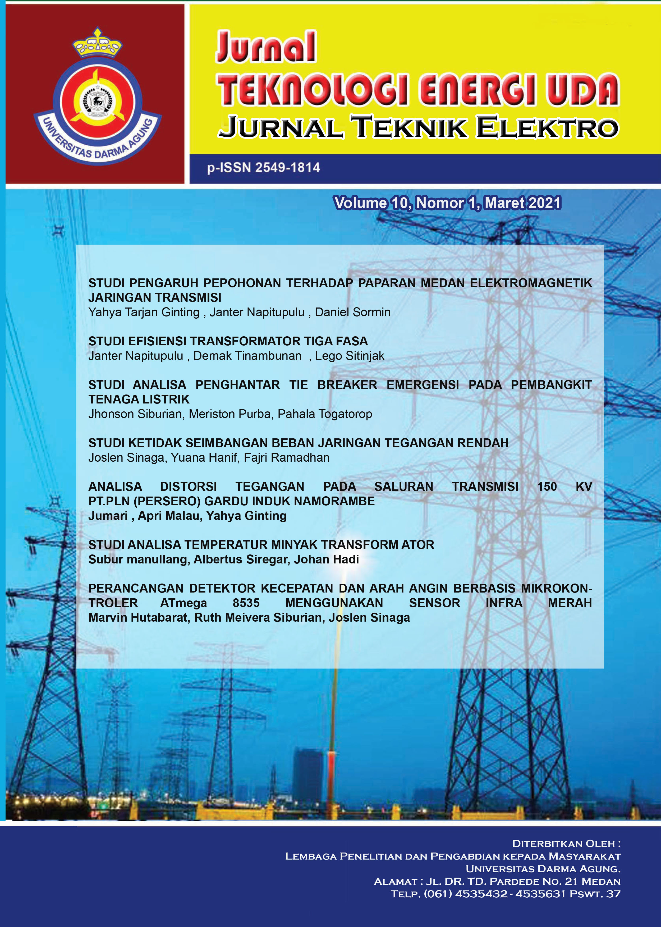 Vol 10 No 1 (2021): MARET | Jurnal Teknik Elektro